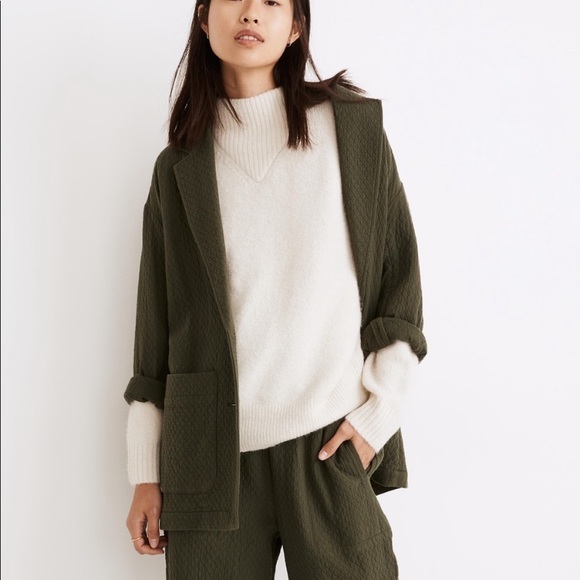 Madewell Dillon Mock neck Pullover sweater cream XS - Picture 5 of 9